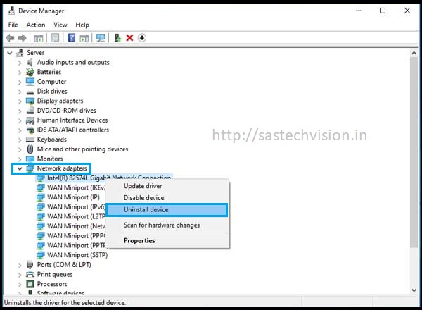 Device manager page