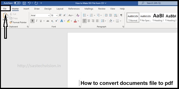 how to convert any documents file into pdf