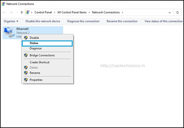 network adaptor page