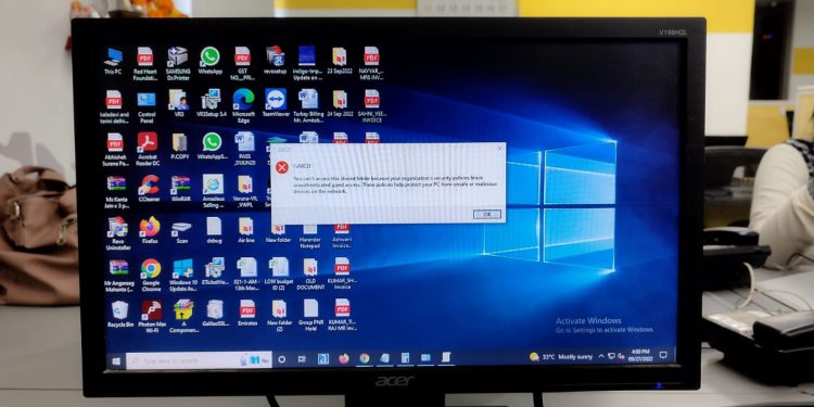 You Can’t Access This Shared Folder Because Your Organization’s Security Policies