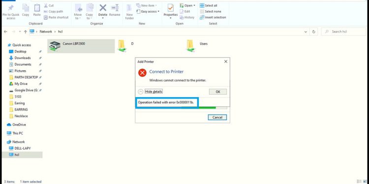How to Fix Shared Printer Error 0x0000011b on Windows 11/10
