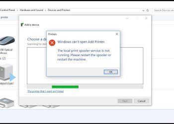 How to restart the print spooler service in windows