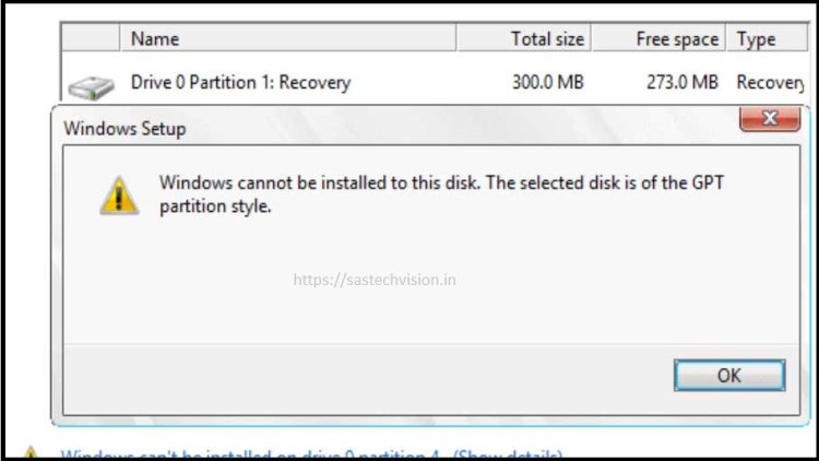 Best Ways To Fix Windows Cannot Be Installed To This Disk Error