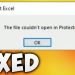 how to fix file couldn't open in protected view