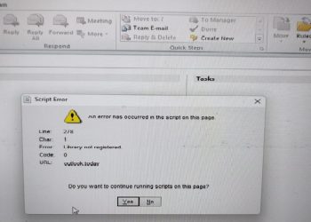 How do I fix Library not registered error in Outlook 2010