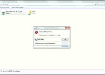 how to Fix Share Printer Error Operation Failed With Error 0x00004005