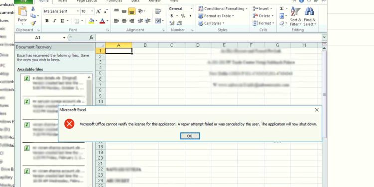 How to fix Microsoft Office cannot verify the license for this product