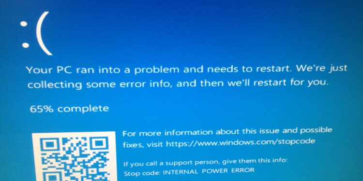 How to Fix INTERNAL POWER ERROR (BSOD) on Windows