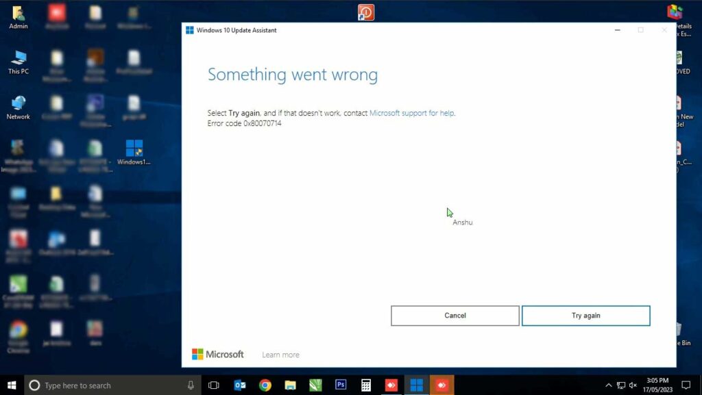 How to Fix Upgrade or Update Error 0x80070714 in Windows 10/11