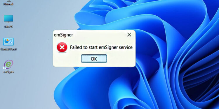 How to Fix MCA emSigner Error "Failed to start emSigner Service"