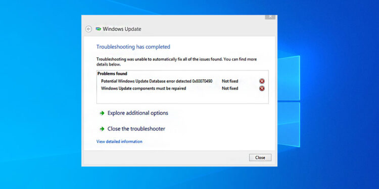 How to Fix "Potential Windows Update Database Error Detected"