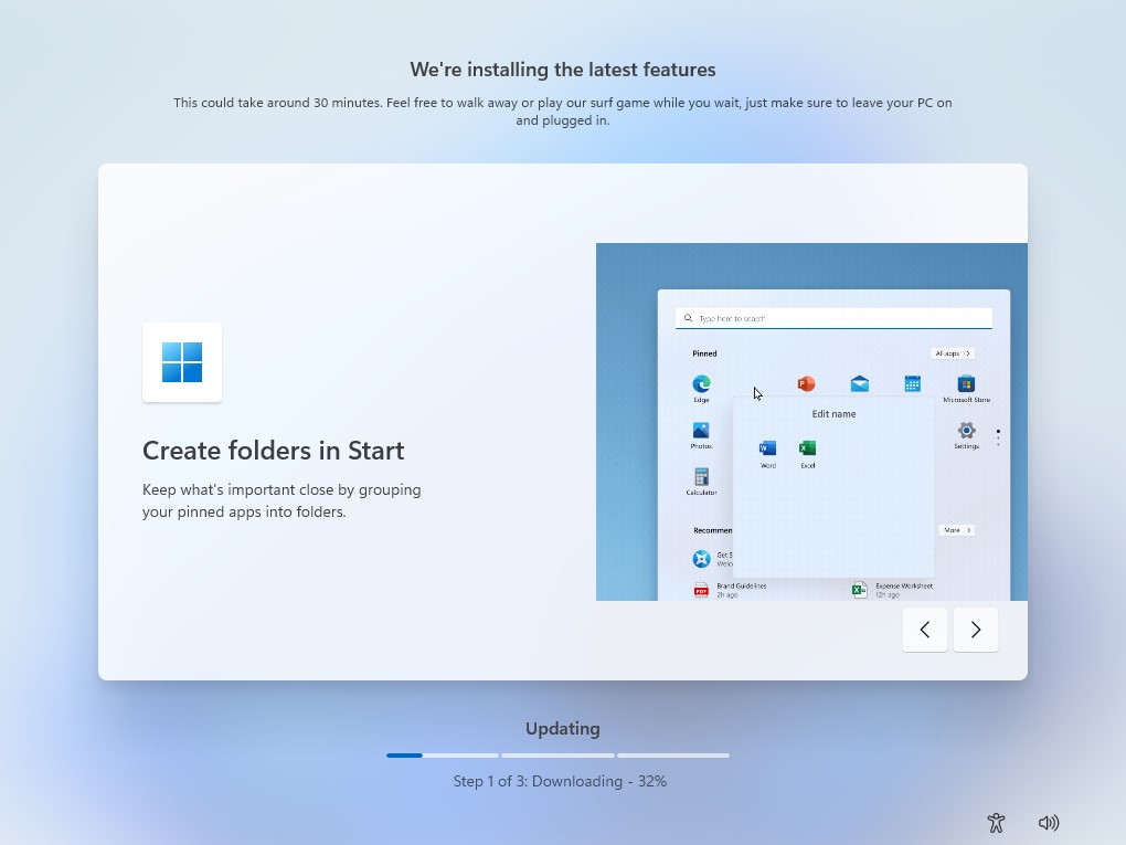 Windows 11 updating during Setup