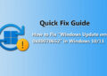 How to Fix “Windows Update error 0x80070652” in Windows 10/11
