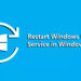 How to restart the Windows Update Service in Windows 10/11