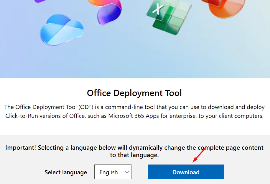 Download Microsoft Office Deployment Tool